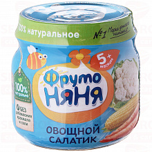Пюре овощной салат, 80г