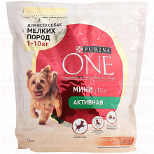 Корм для собак PURINA ONE MINI сухой, курица, 1.5кг