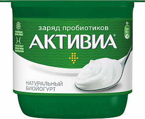 Йогурт DANONE ACTIVIA натуральный, 130г