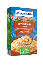Хлопья гречневые МИСТРАЛЬ, 400г