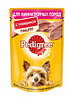 Корм для миниатюрных собак PEDIGREE паштет с говядиной, 80г