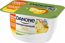 Творожный десерт DANONE груша-банан, 130г