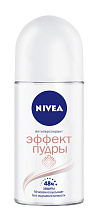 Дезодорант NIVEA антиперспирант шариковый эффект пудры, 50мл