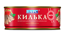 Килька БАРС балтийская в томатном соусе экстра, 250г