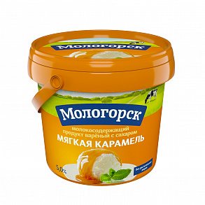 Молокосодержащий продукт МОЛОГОРСК варёный, с сахаром, мягкая карамель, 400г