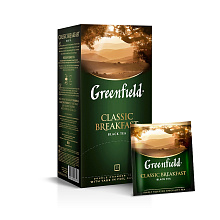 Чай чёрный GREENFIELD классик брекфаст 25х2г, 50г