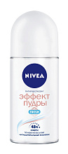 Дезодорант NIVEA антиперспирант шариковый эффект пудры антибактериальный, 50мл