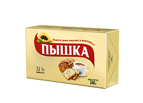 Маргарин ПЫШКА 72%, 200г