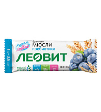 Злаковый батончик ЛЕОВИТ МОЙ ЛАЙК мюсли черника, 30г