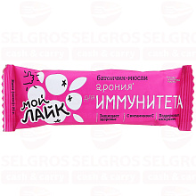 Злаковый батончик ЛЕОВИТ МОЙ ЛАЙК для иммунитета, 25г