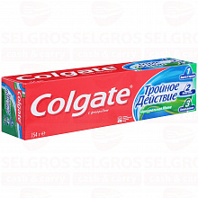 Зубная паста COLGATE TRIPLE ACTION тройное действие, 100мл