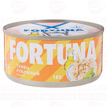 Тунец FORTUNA рубленый в масле, 185г