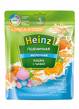 Каша молочная HEINZ PIKADOR пшеничная с тыквой, 200г