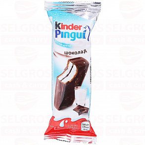 Пирожное бисквитное KINDER PINGUI молоко и шоколад, 30г