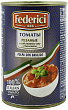 Томаты резанные FEDERICI в собственном соку с базеликом, 425мл