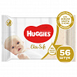 Влажные  салфетки HUGGIES элит софт, 56 шт