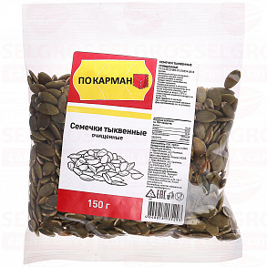 Семечки очищенные ПО КАРМАНУ, 150г