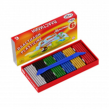 Пластилин GAMMA мультики, 6 цветов, со стеком