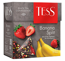 Чай чёрный TESS банана сплит 20х1,8г, 36г